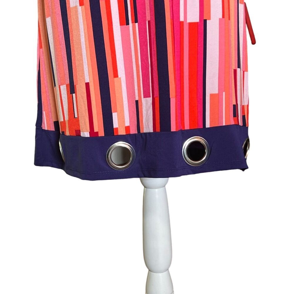 Cure Women's Colorful Striped Sleeveless Dress Size M Comfortable‎ and stretchy - Picture 9 of 16
